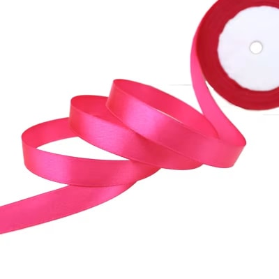 Cinta de Raso 1 cm. Fucsia 10 Metros