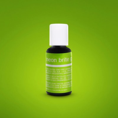 Colorante Gel Neon Brite Green Chefmaster 20 gr.1