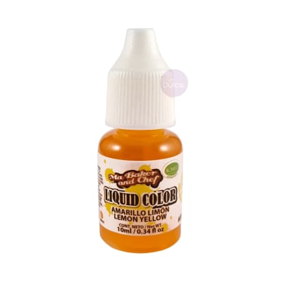 Colorante Liquid Color Amarillo Limón Ma Baker and Chef 10 ml.1