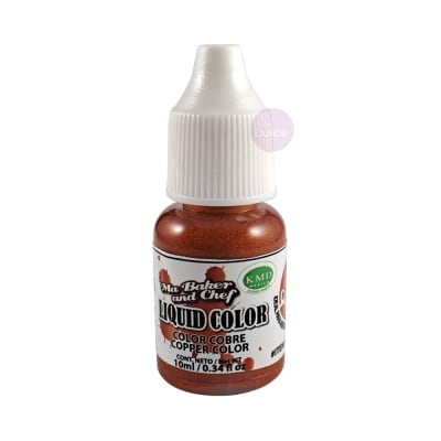 Colorante Liquid Color Cobre Ma Baker and Chef 10 ml.