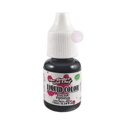 Colorante Liquid Color Fucsia Ma Baker and Chef 10 ml.