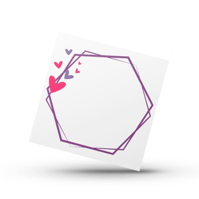 Cookie Card 10x10 cm. Amor N°2 - 10 Unidades1