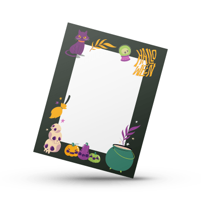 Cookie Card 10x13 cm. Halloween N°2 - 10 Unidades