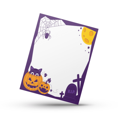Cookie Card 10x13 cm. Halloween N°1 - 10 Unidades