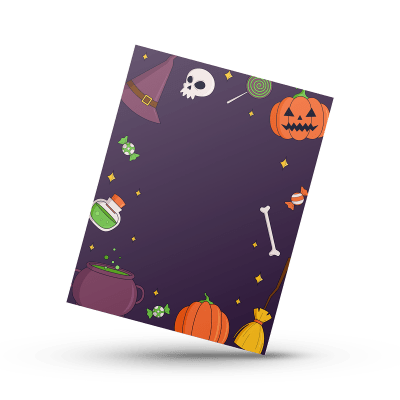 Cookie Card 10x13 cm. Halloween N°5 - 10 Unidades