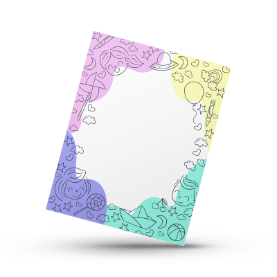 Cookie Card 10x13 cm. Kids 10 Unidades