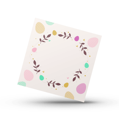 Cookie Card 10x10 cm. Pascua N°1 - 10 Unidades1