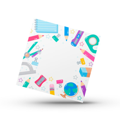 Cookie Card 10x10 cm. Vuelta a Clases N°2 - 10 Unidades