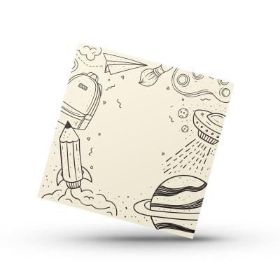 Cookie Card 10x10 cm. Vuelta a Clases N°1 - 10 Unidades