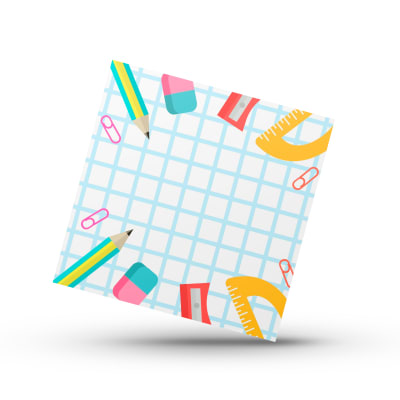 Cookie Card 10x10 cm. Vuelta a Clases N°3 - 10 Unidades