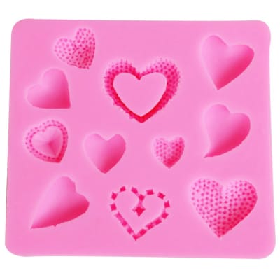Molde Fondant Corazón Silicona1