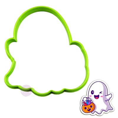 Cortador Plástico Fantasma y Calabaza