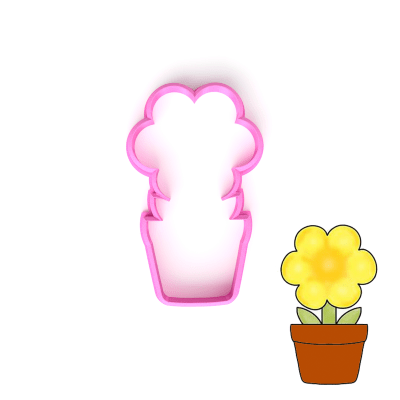 Cortador Flor en Maceta N°3 Plástico