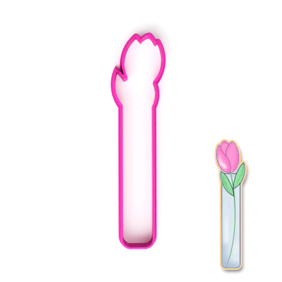 Cortador Flor Larga 16 cm. N°3 Plástico1