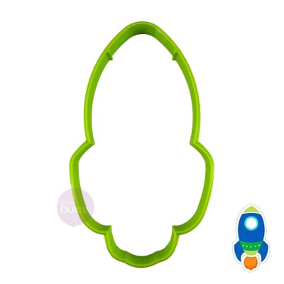 Cortador Plástico Cohete Espacial1