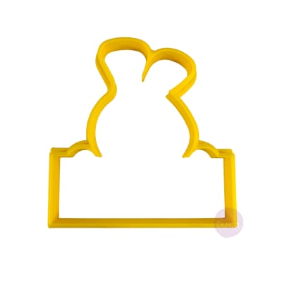 Cortador Plástico Conejo Con Mensaje N°21