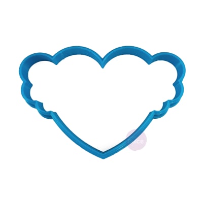 Cortador Plástico Corazón con Alas N°2
