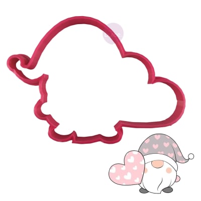 Cortador Plástico Gnomo Corazón