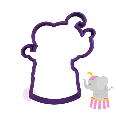 Cortador Plástico Elefante de Circo1