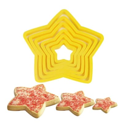 Set Cortadores Estrellas para Árbol 6 Piezas Plástico1