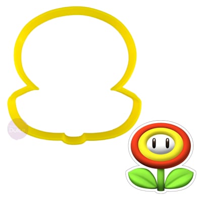 Cortador Plástico Flor Mario1