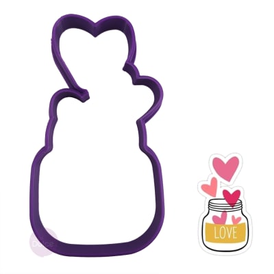 Cortador Plástico Frasco Love1