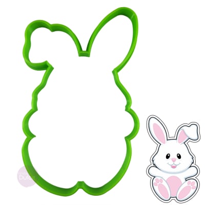 Cortador Plástico Galletón Conejo1