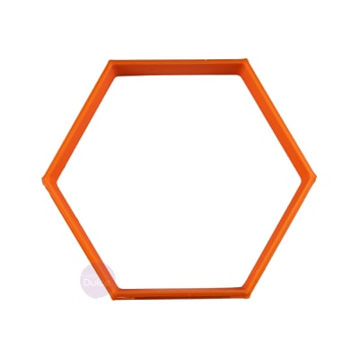 Cortador Plástico Hexágono 8 cm.