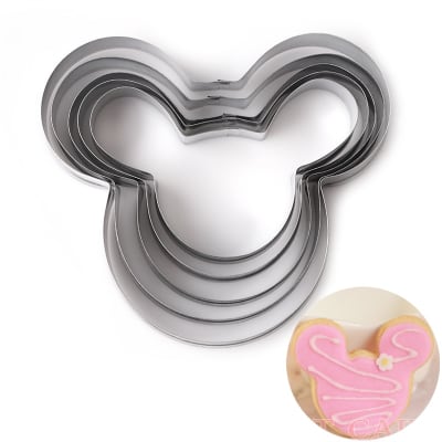 Set Cortadores Metálicos Mickey 5 Piezas