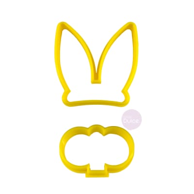 Cortador Plástico Orejas y Nariz Conejo 2 Piezas1