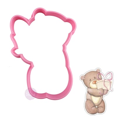 Cortador Plástico Oso con Regalo1