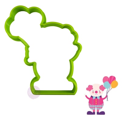 Cortador Plástico Payaso con Globos1