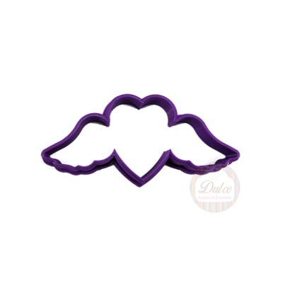 Cortador Plástico Corazón con Alas N°11