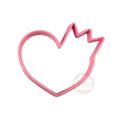 Cortador Plástico Corazón con Corona1