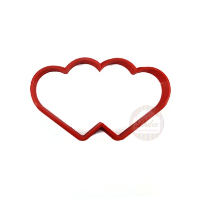 Cortador Plástico Corazón Doble1