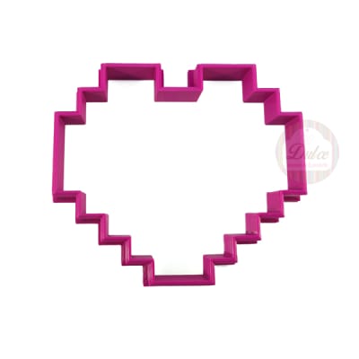 Cortador Plástico Corazón Pixelado1