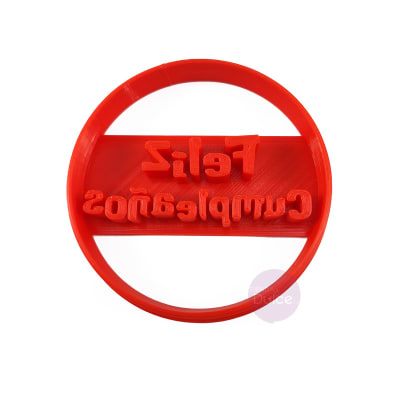 Cortador Plástico Feliz Cumpleaños1