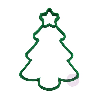 Cortador Galletón Pino con Estrella Plástico1