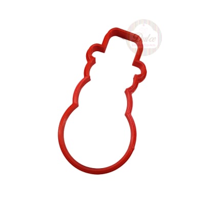 Cortador Plástico Muñeco de Nieve1