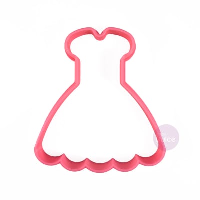 Cortador Plástico Vestido Princesa1