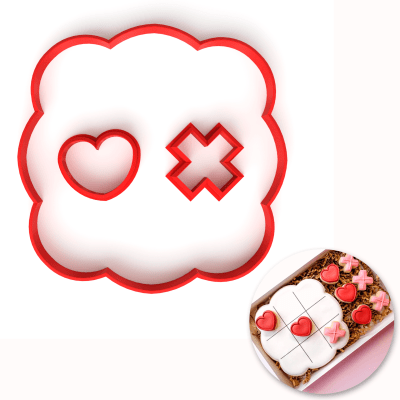 Set Cortadores Gato # Tic-Tac-Toe Plástico