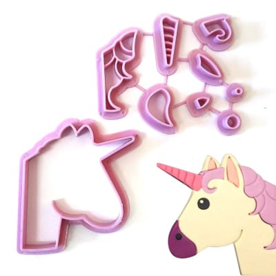 Cortador Unicornio Plástico 9 Piezas1