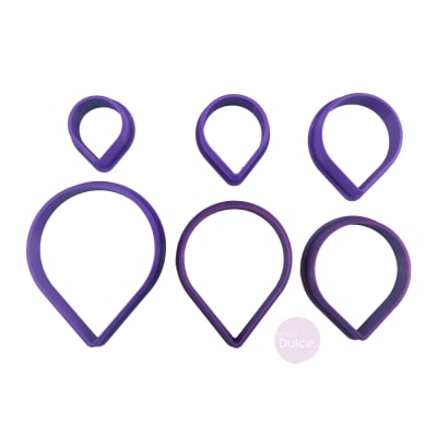 Cortador Plástico Petalo de Rosa 6 Piezas1