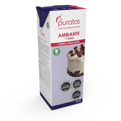 Crema Ambiante Sabor Nata Puratos 1 Lt.