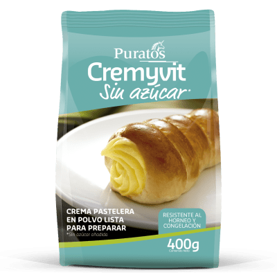Crema Pastelera Cremyvit Sin Azúcar Puratos 400 gr.