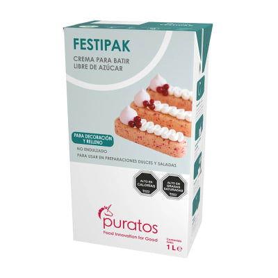 Crema Festipak Sin Azúcar Puratos 1 lt.