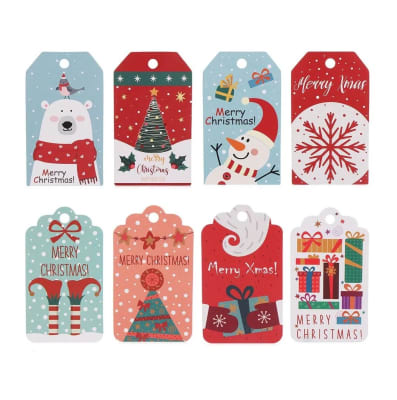 Etiquetas Tags Navidad N°1 - 8 Unidades