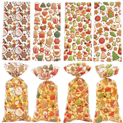 Set Bolsa Celofán Navidad N°2 12,5x27 cm. 12 Unidades1