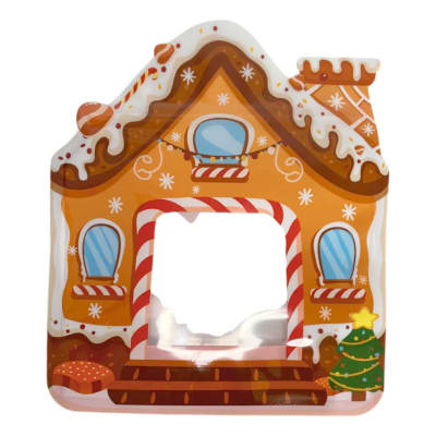 Bolsa Casa Navidad con Fuelle y Cierre 17x20 cm. - 5 Unidades1