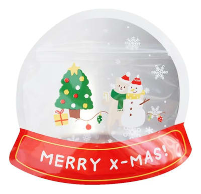 Bolsa Doypack Bola de Nieve con Fuelle y Cierre 16x18 cm. 5 Unidades1